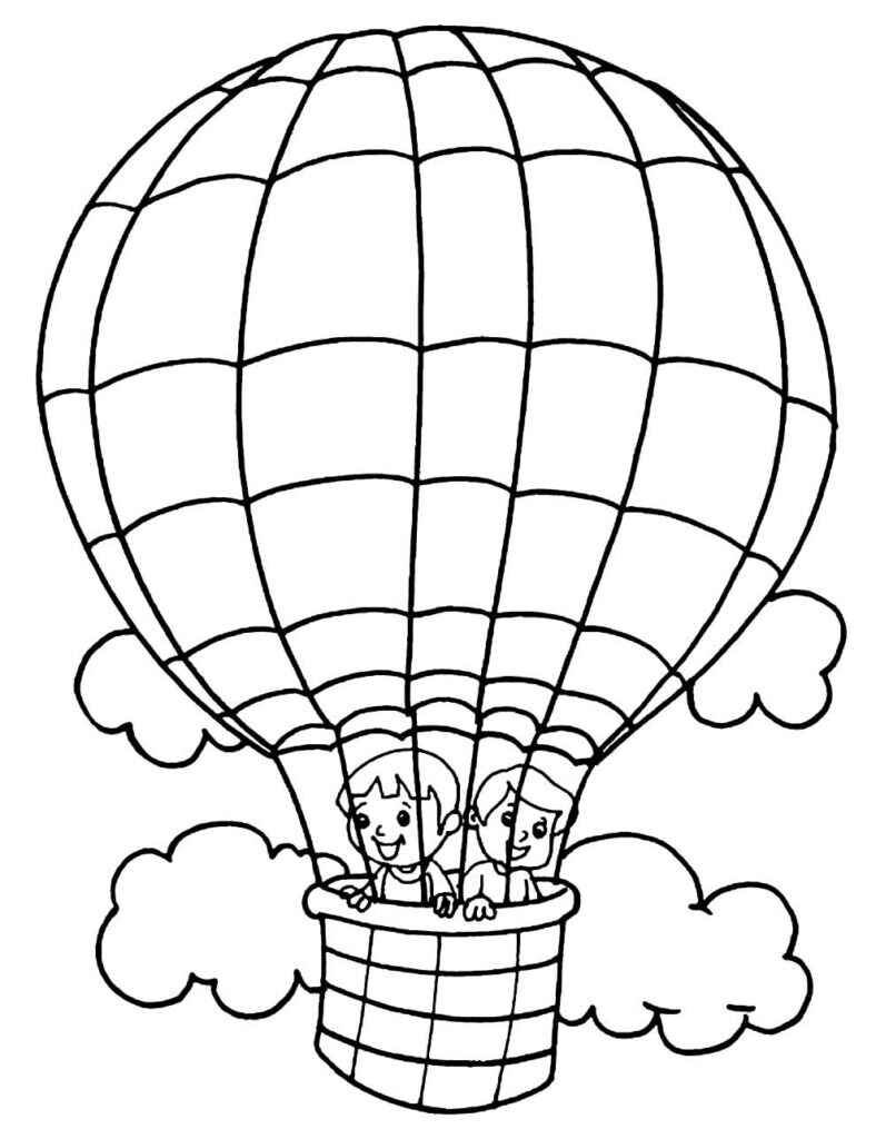 Ballon Ausmalbilder 114