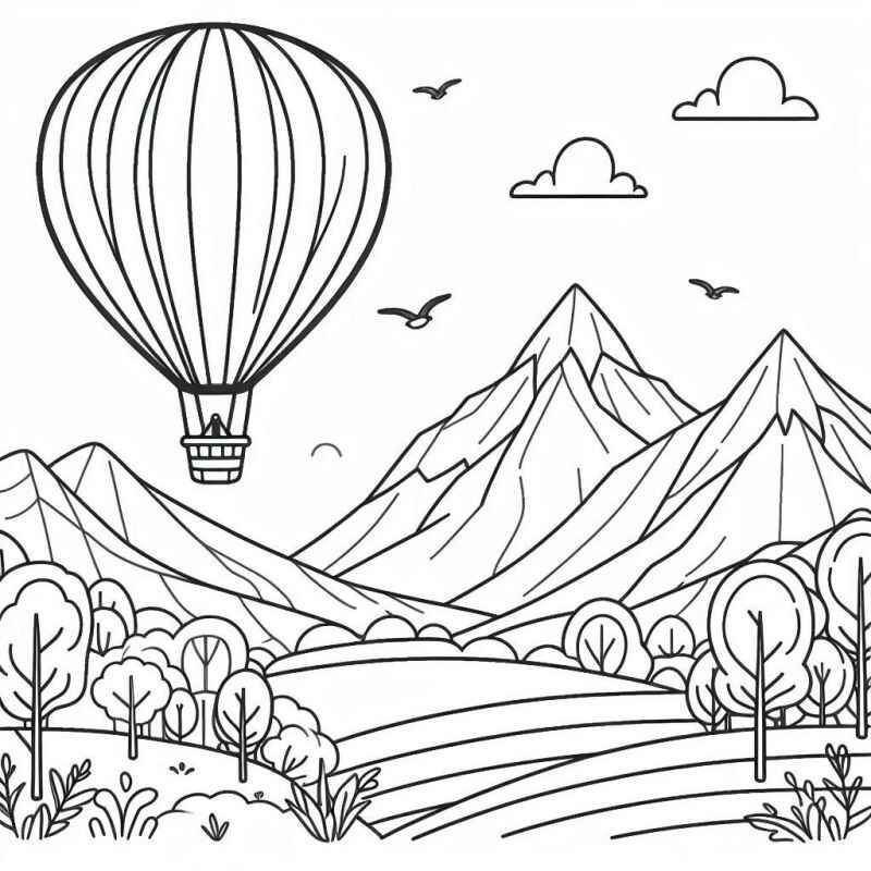 Ballon Ausmalbilder 288