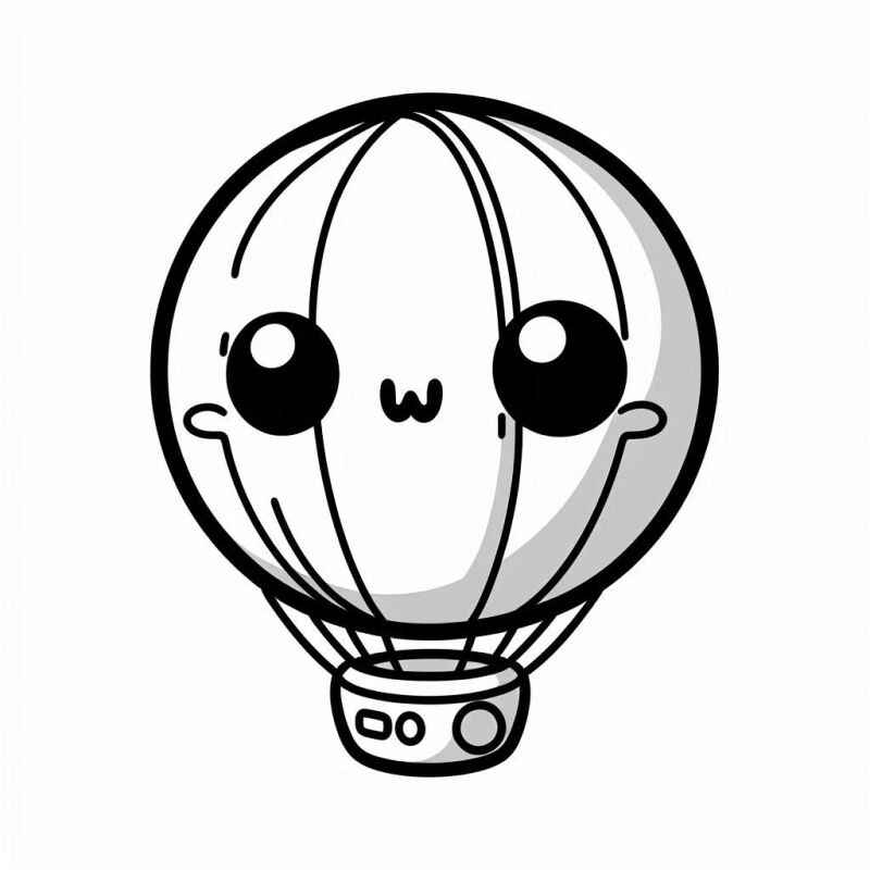 Ballon Ausmalbilder 542