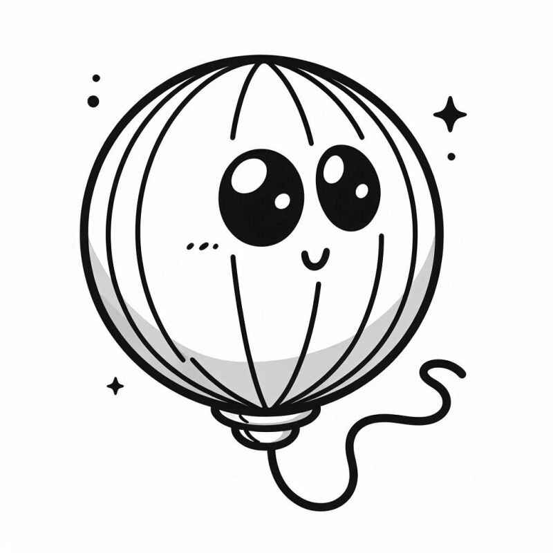 Ballon Ausmalbilder 686