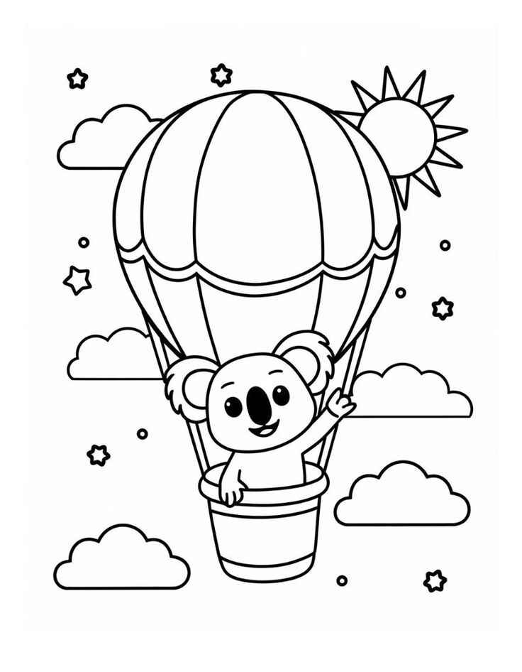 Ballon Ausmalbilder 756