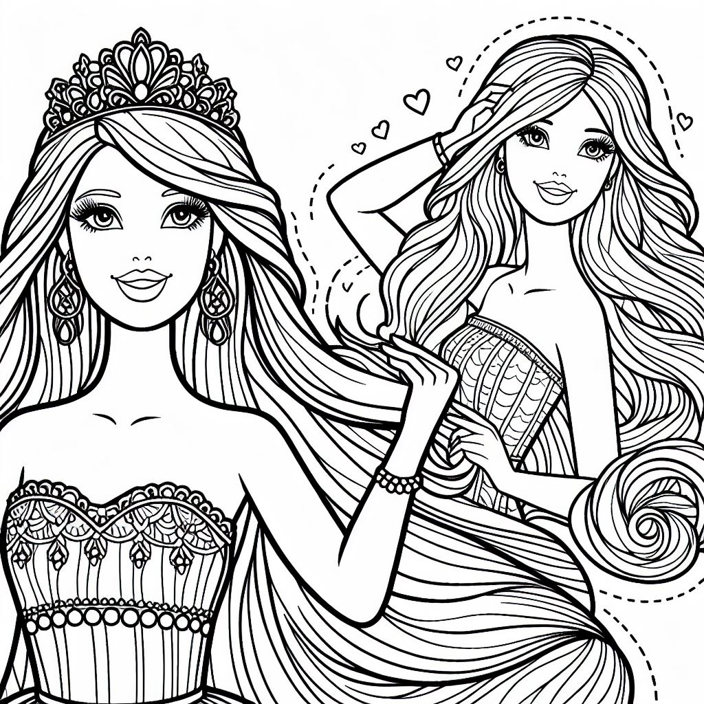 Barbie Ausmalbilder 038