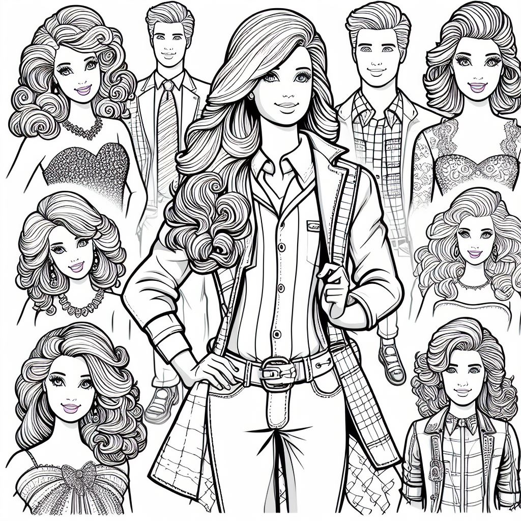 Barbie Ausmalbilder 350