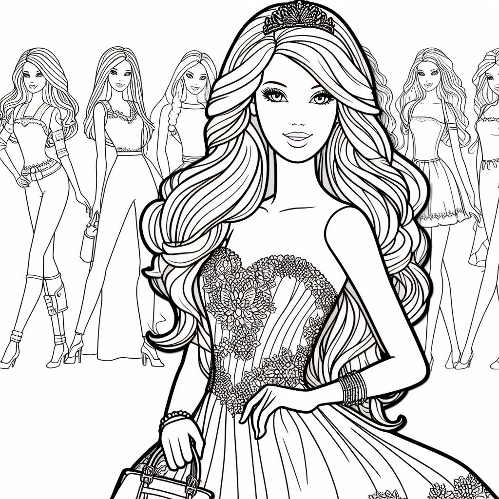 Barbie Ausmalbilder 445