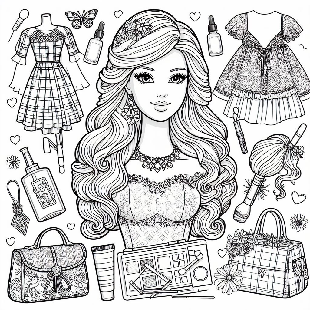 Barbie Ausmalbilder 499
