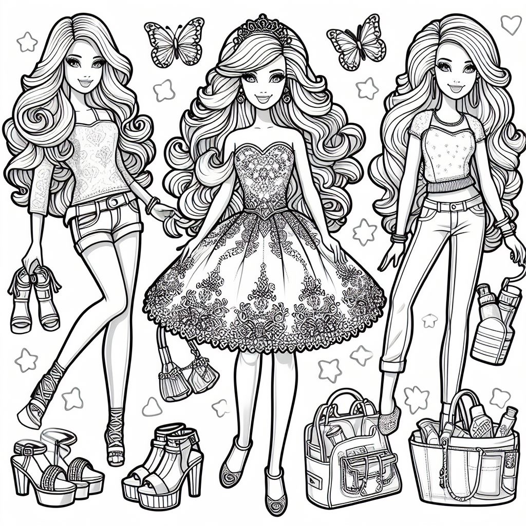 Barbie Ausmalbilder 893