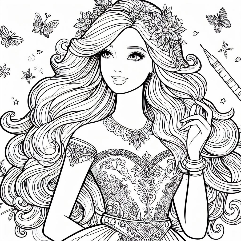 Barbie Ausmalbilder 991