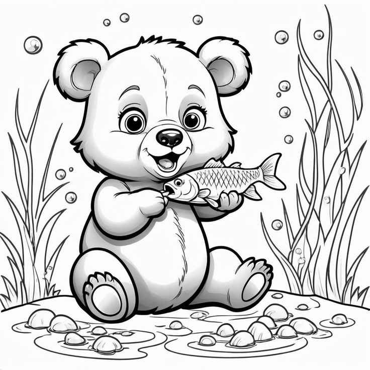 Bären Ausmalbilder 297