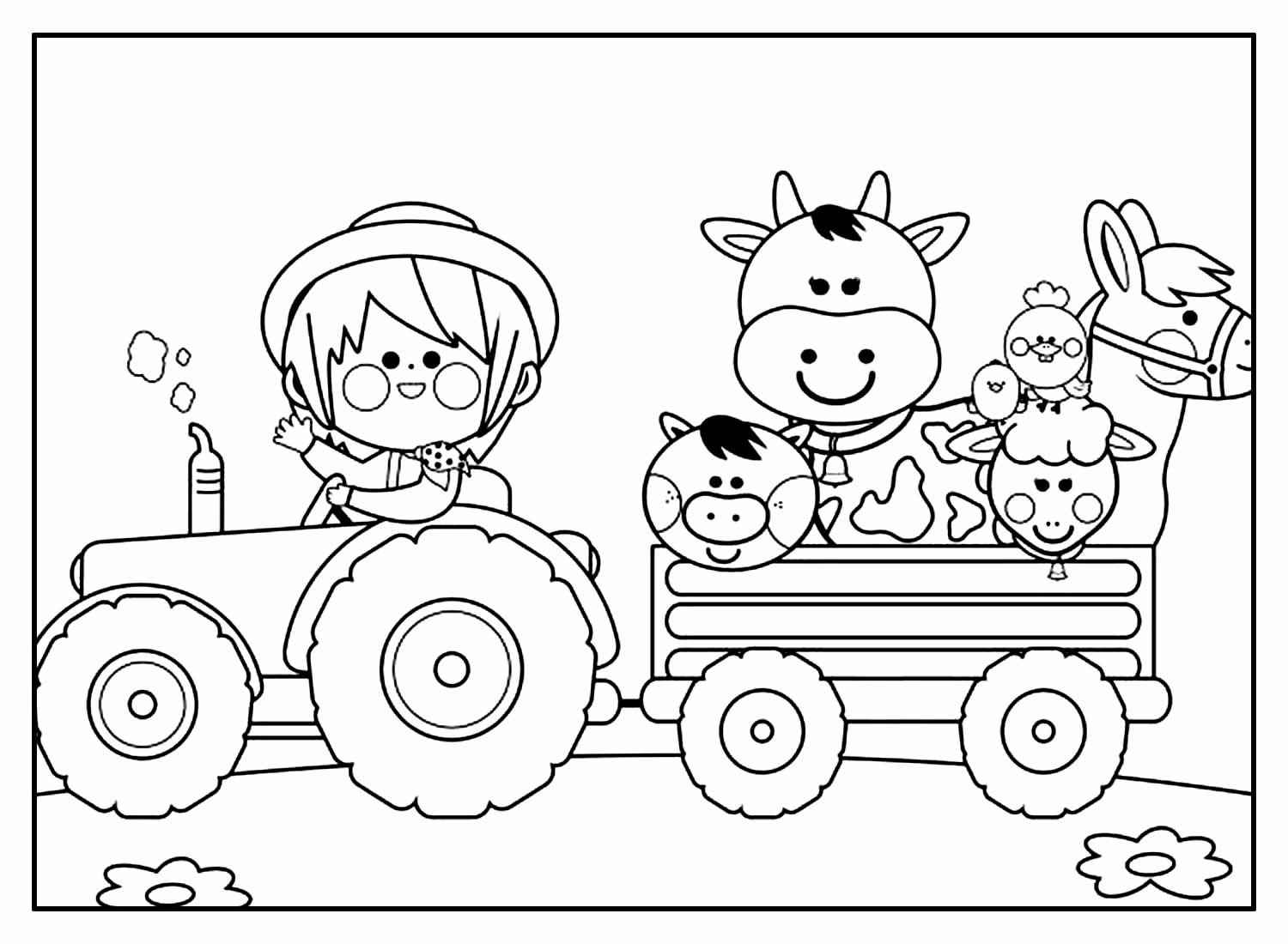 Bauernhof Ausmalbilder 023