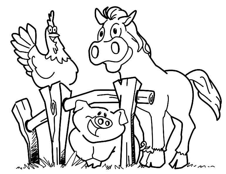 Bauernhof Ausmalbilder 443