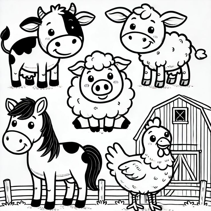 Bauernhof Ausmalbilder 662