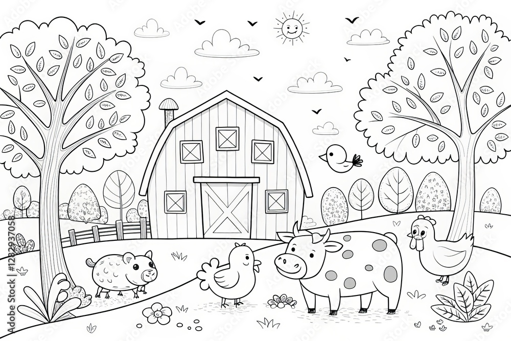 Bauernhof Ausmalbilder 898