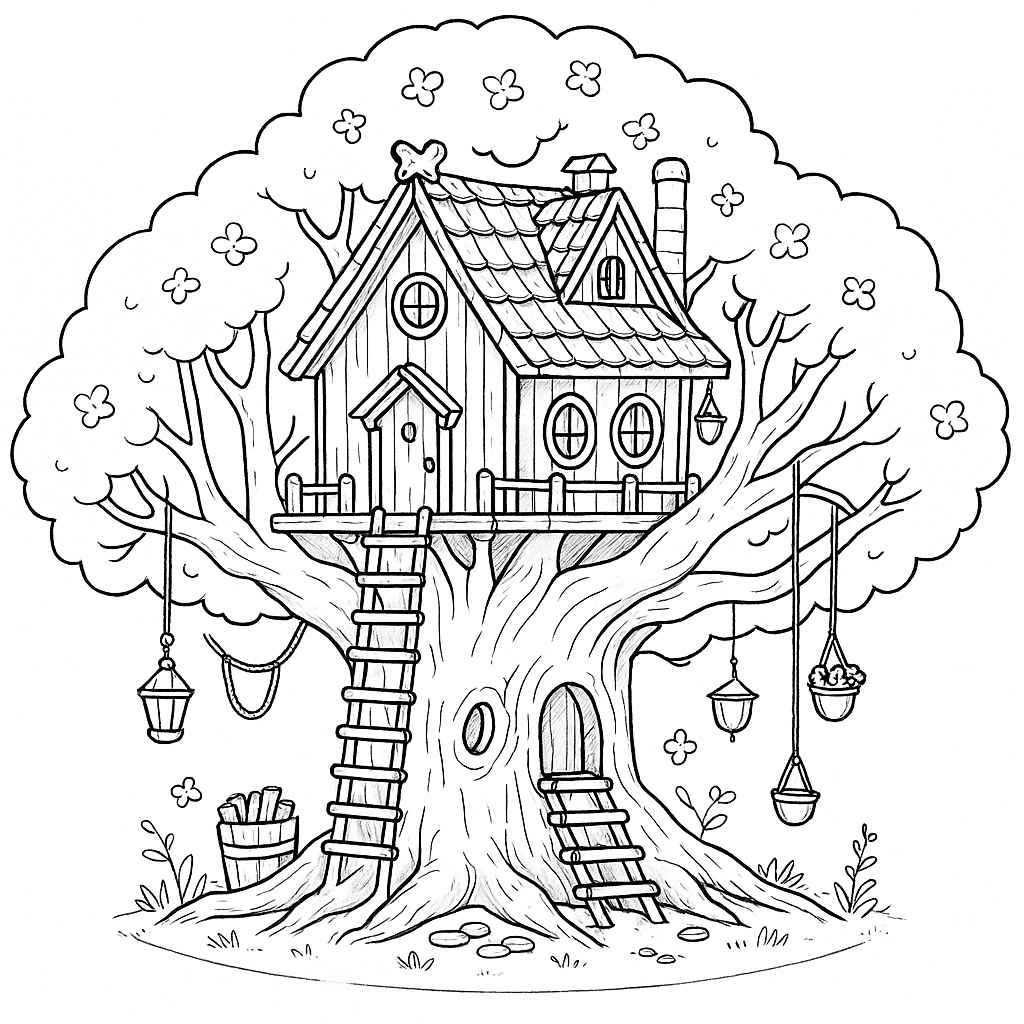 Bäume Ausmalbilder 092