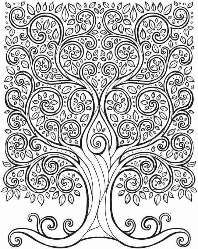 Bäume Ausmalbilder 488