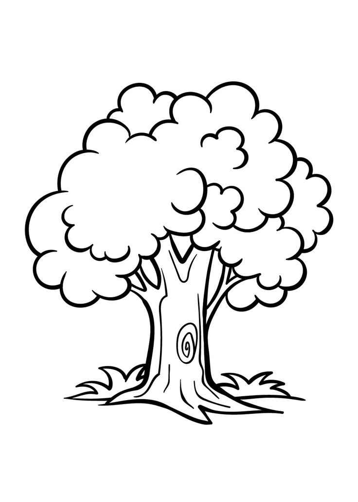 Bäume Ausmalbilder 684