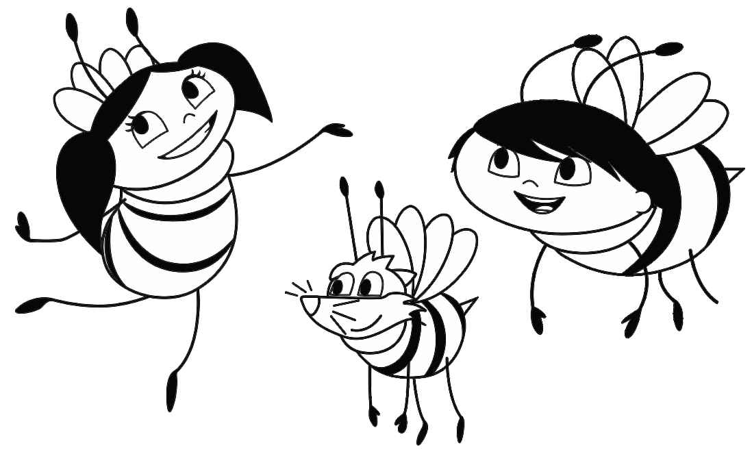 Bienen Ausmalbilder 049