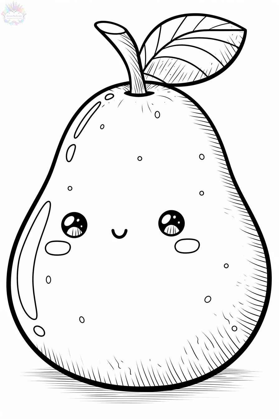 Birne Ausmalbilder 044