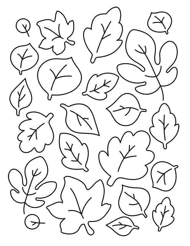 Blätter Ausmalbilder 294