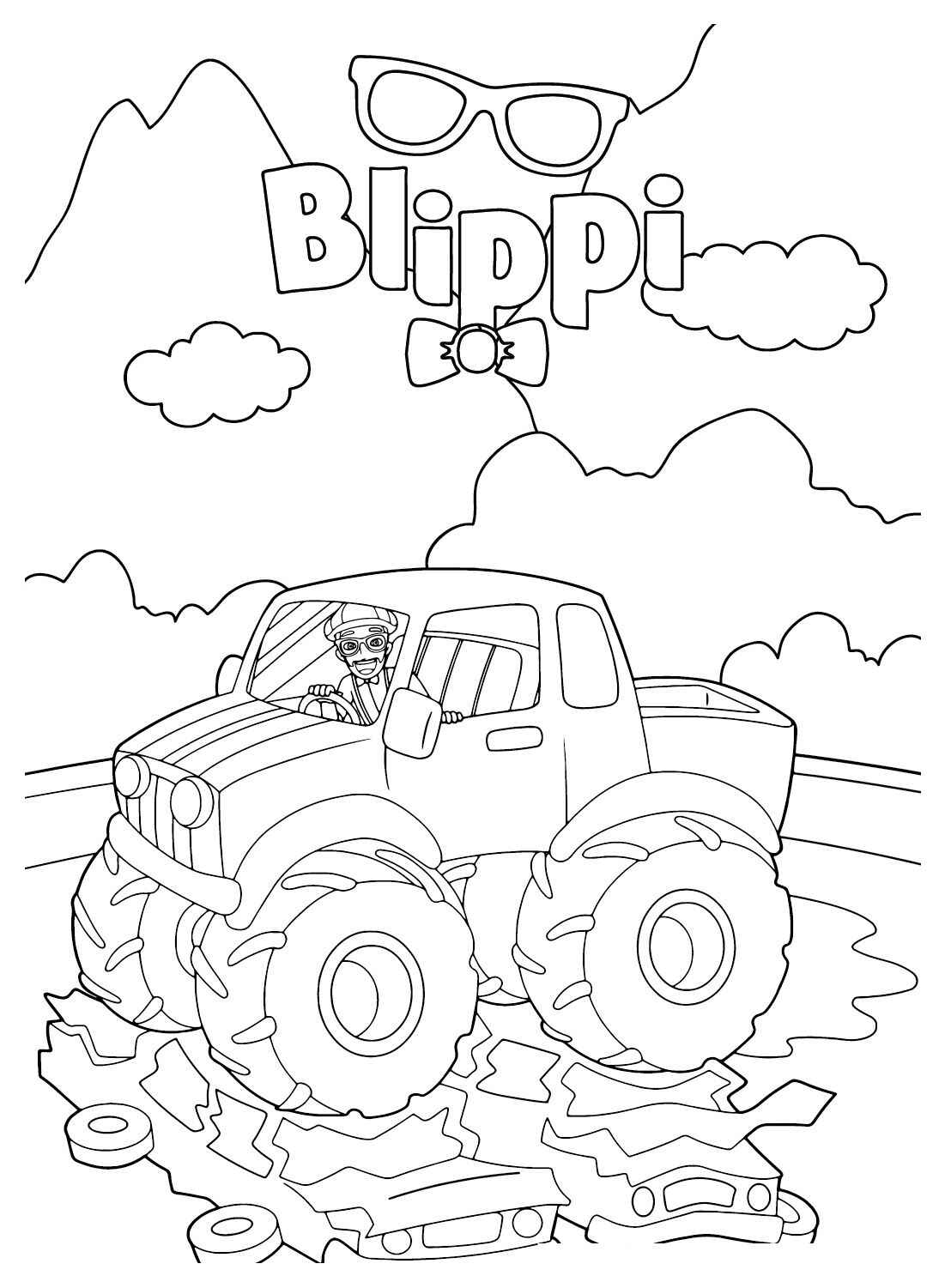 Blippi Ausmalbilder 021