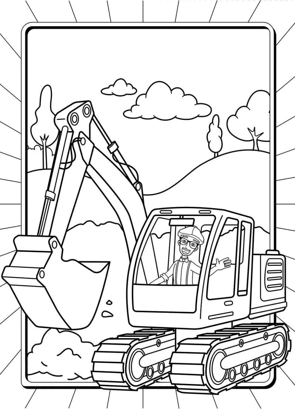 Blippi Ausmalbilder 595