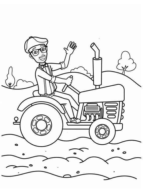 Blippi Ausmalbilder 747