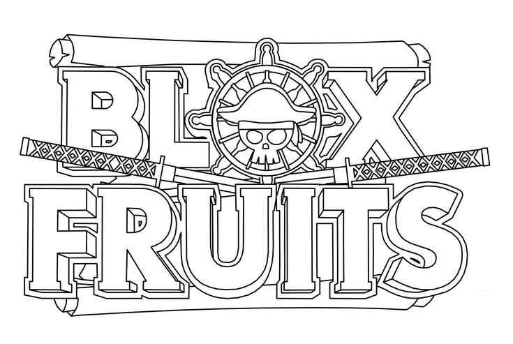 Blox Früchte Ausmalbilder 317