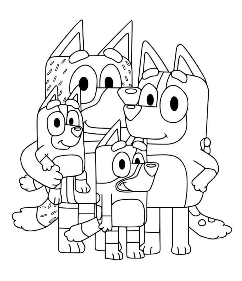 Bluey Ausmalbilder 413