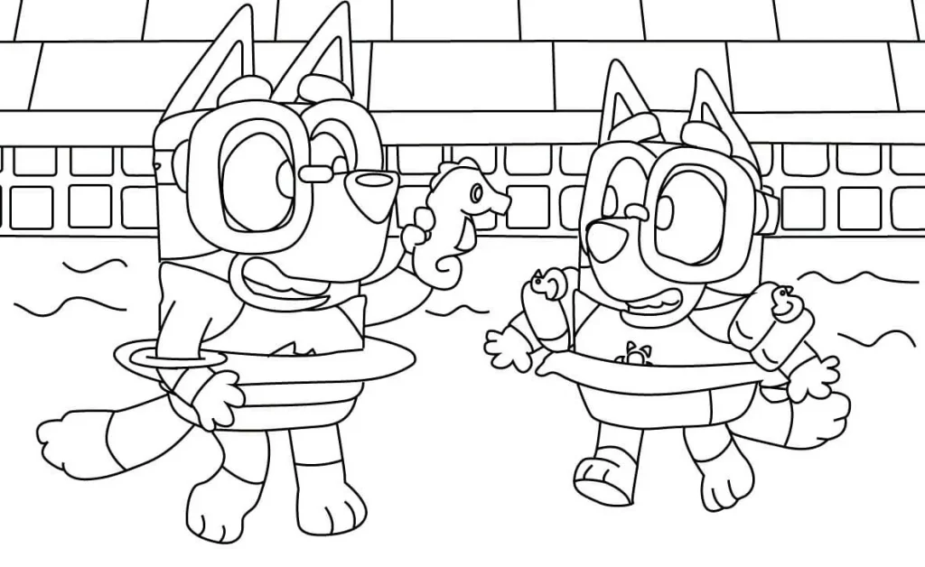 Bluey Ausmalbilder 834