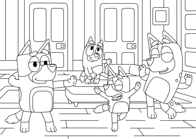 Bluey Ausmalbilder 913