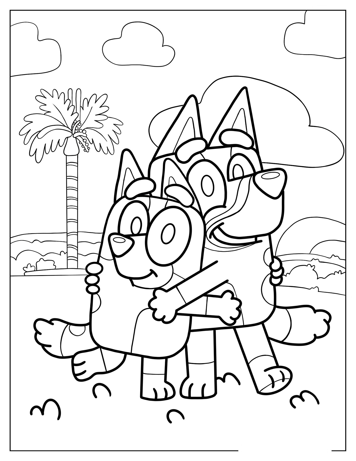 Bluey Ausmalbilder 934