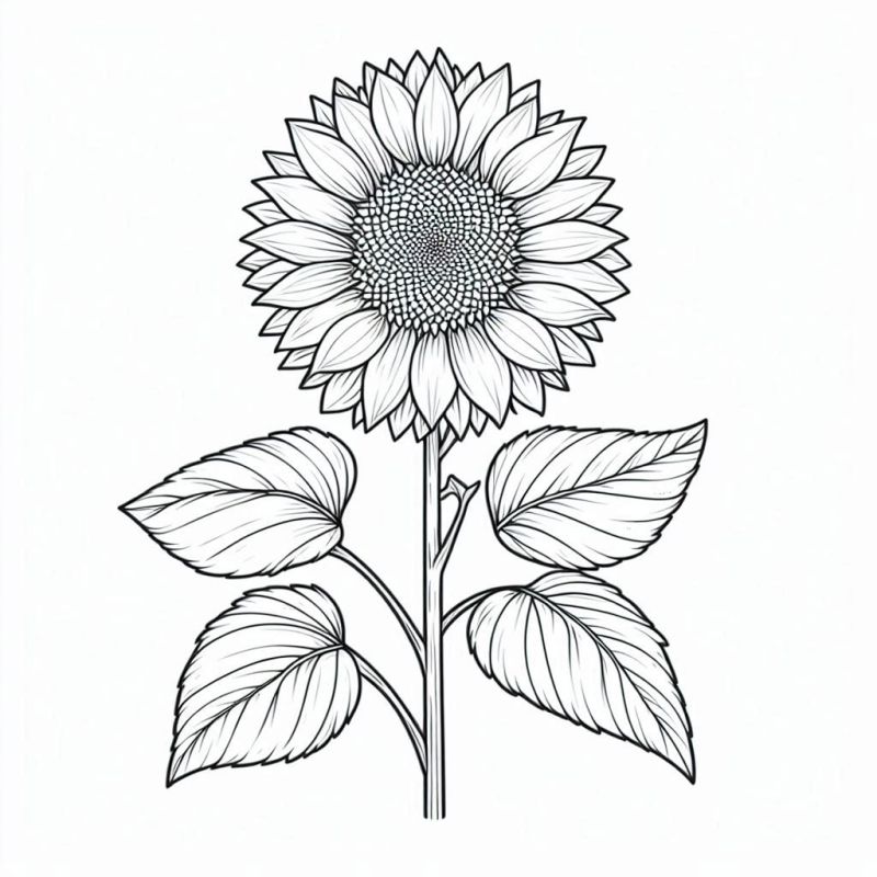 Blumen Ausmalbilder 050