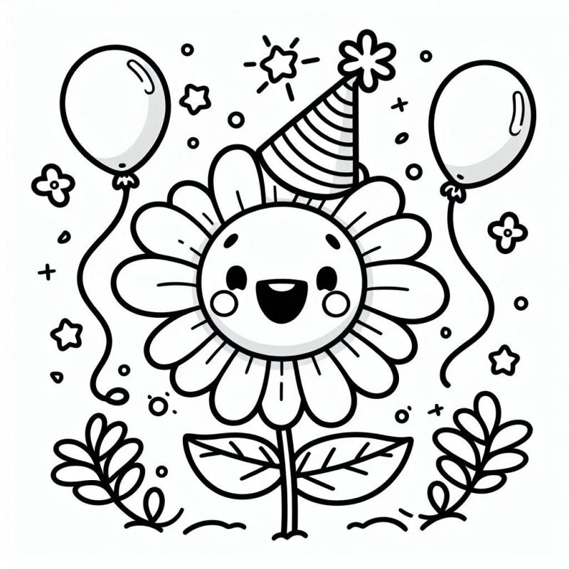 Blumen Ausmalbilder 101