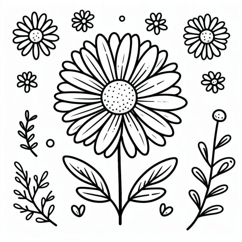 Blumen Ausmalbilder 226