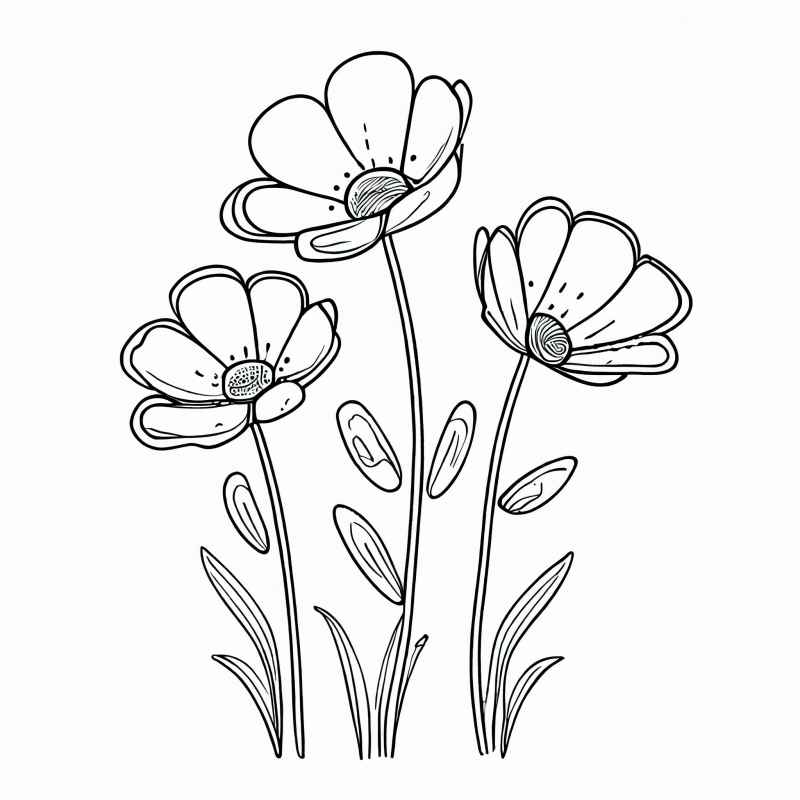 Blumen Ausmalbilder 228