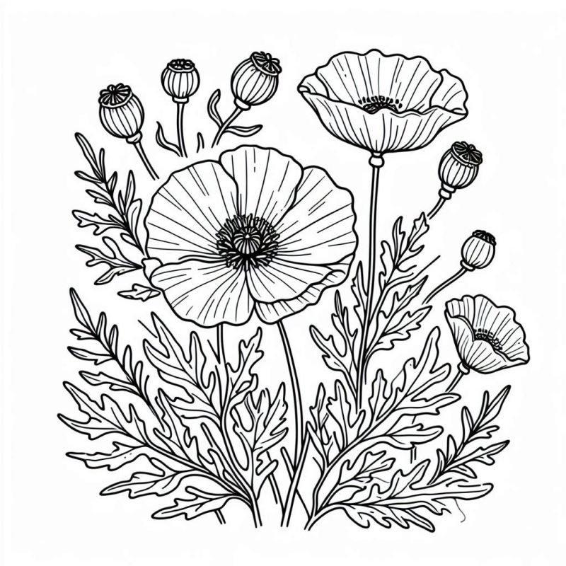 Blumen Ausmalbilder 276