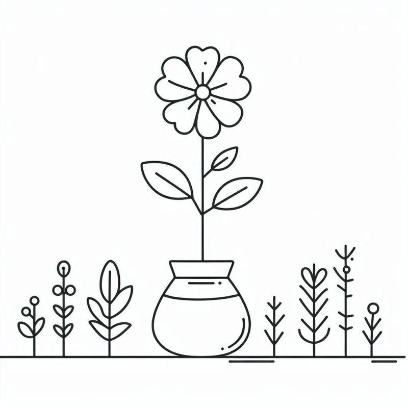 Blumen Ausmalbilder 323