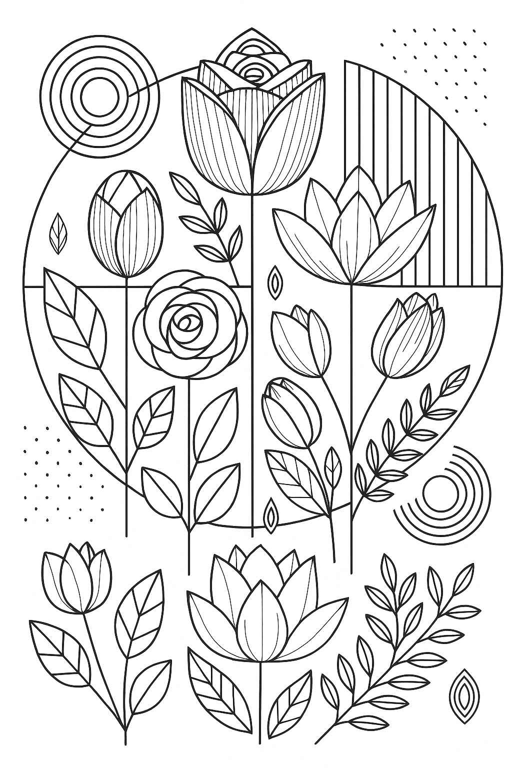 Blumen Ausmalbilder 368