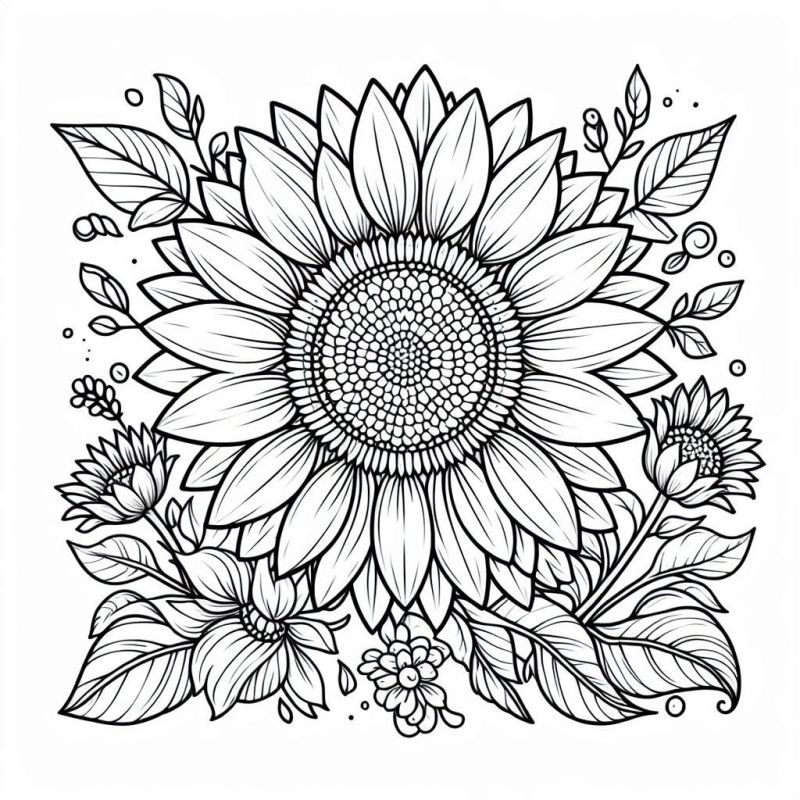 Blumen Ausmalbilder 400