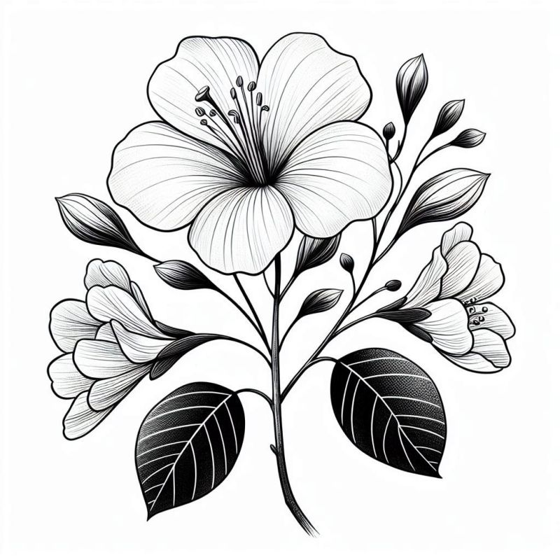 Blumen Ausmalbilder 427