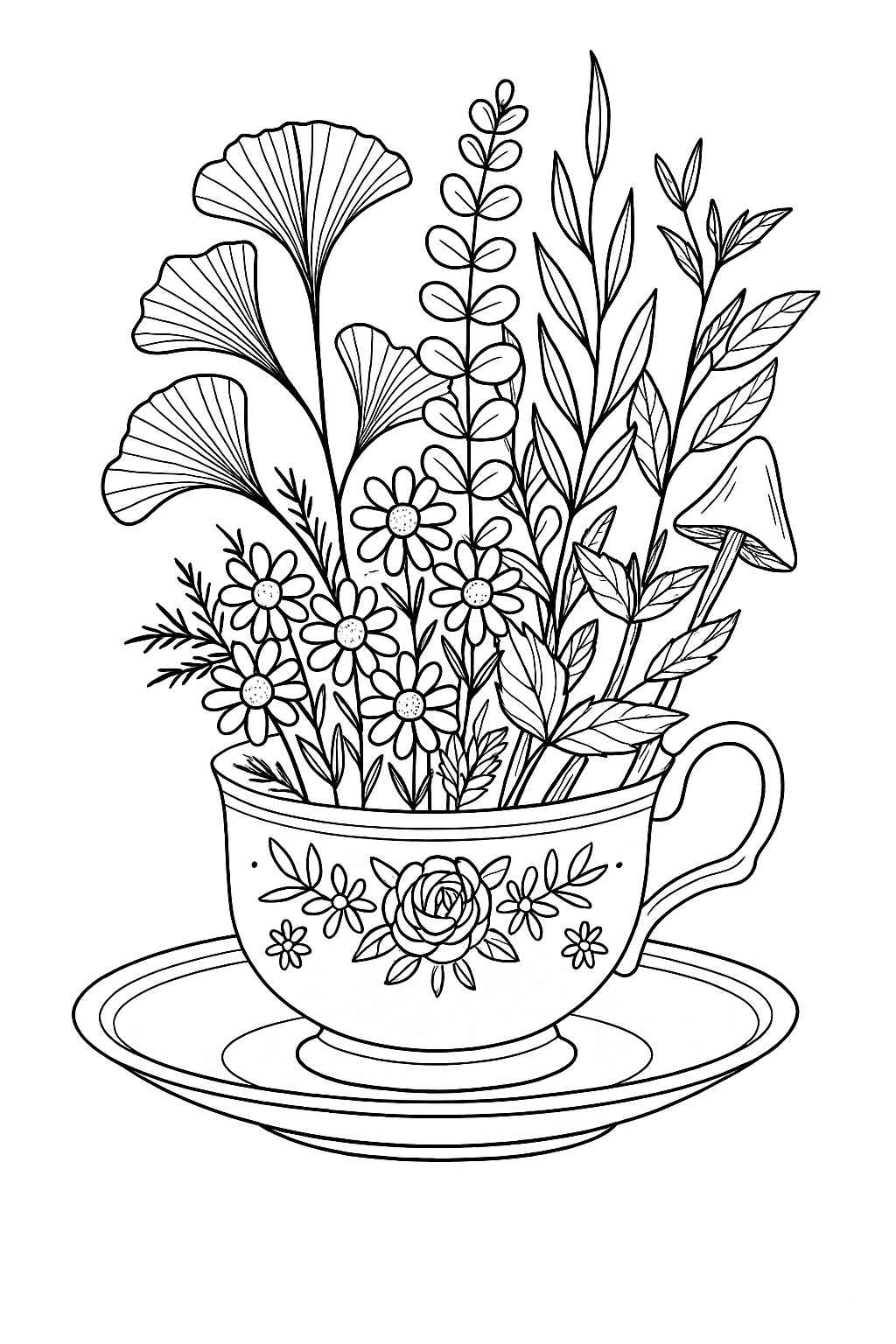 Blumen Ausmalbilder 575