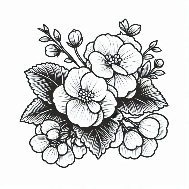 Blumen Ausmalbilder 578