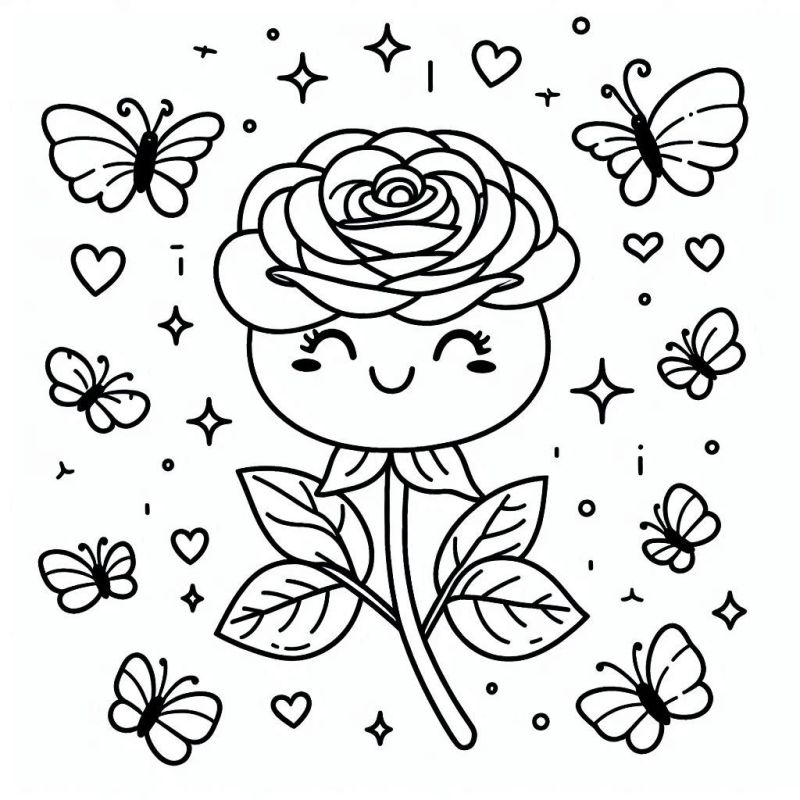 Blumen Ausmalbilder 706