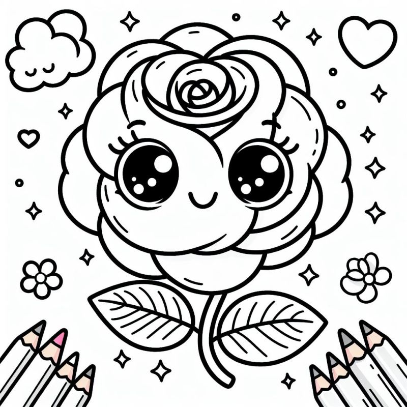 Blumen Ausmalbilder 754