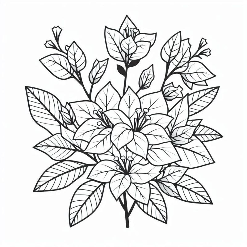 Blumen Ausmalbilder 757