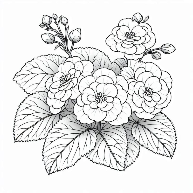 Blumen Ausmalbilder 858