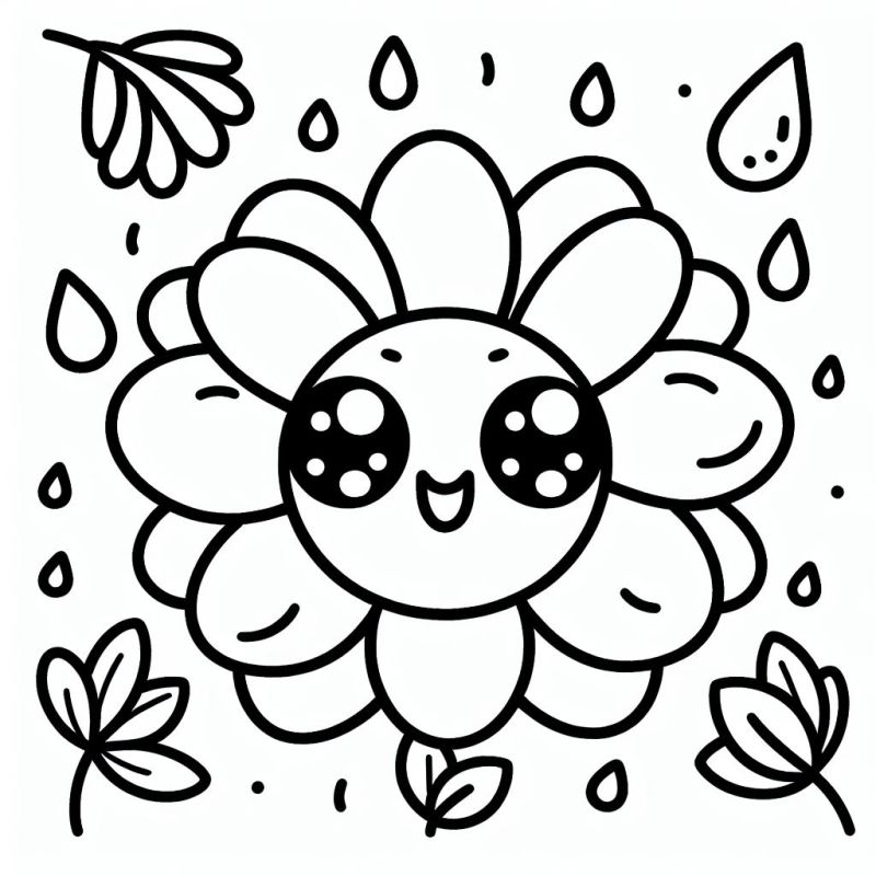 Blumen Ausmalbilder 871