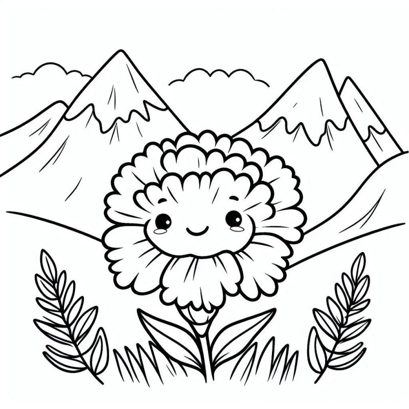 Blumen Ausmalbilder 876