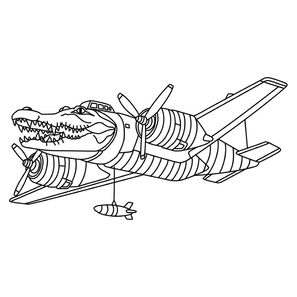 Bombardino Krokodil Ausmalbilder 505