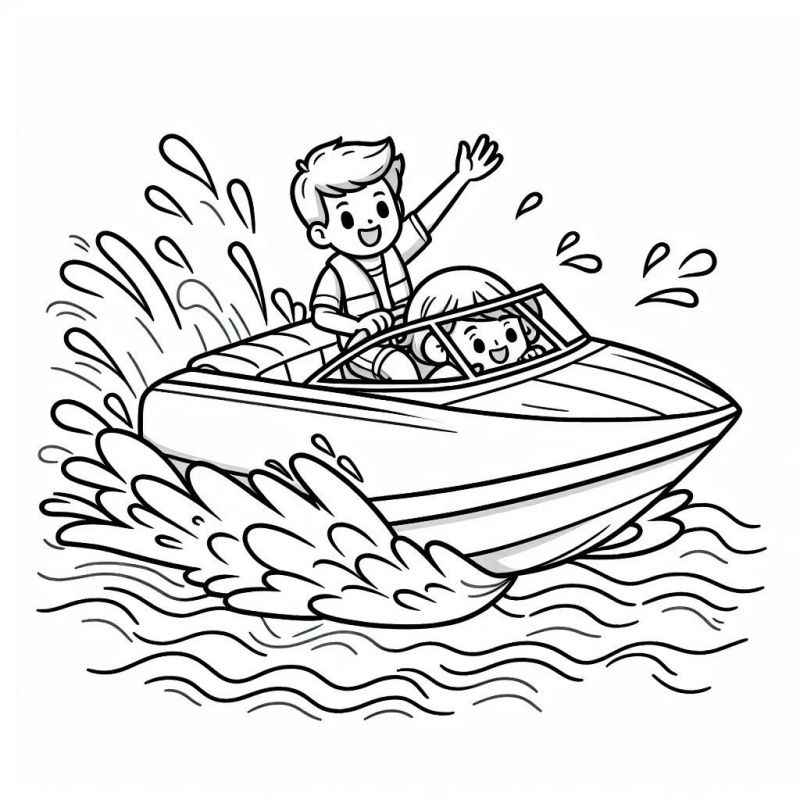 Boote Ausmalbilder 318