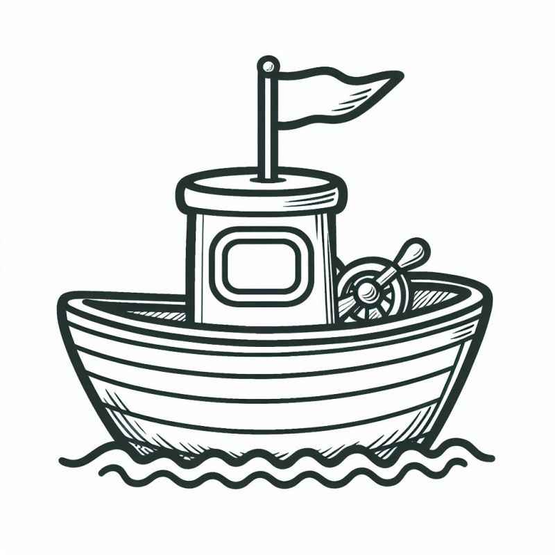 Boote Ausmalbilder 664